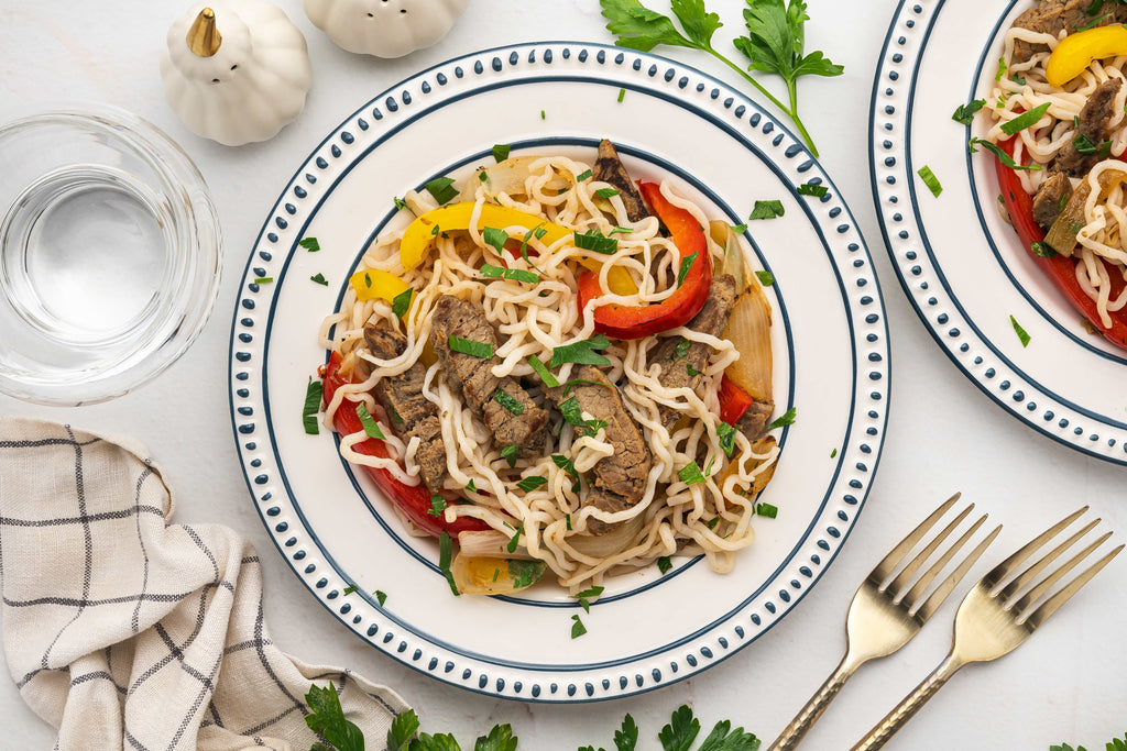 Low-Carb Steak Fajita Pasta