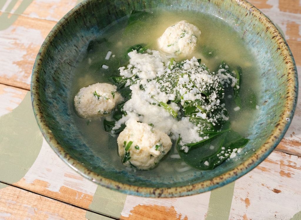 Low-Carb Chicken Meatball Soup