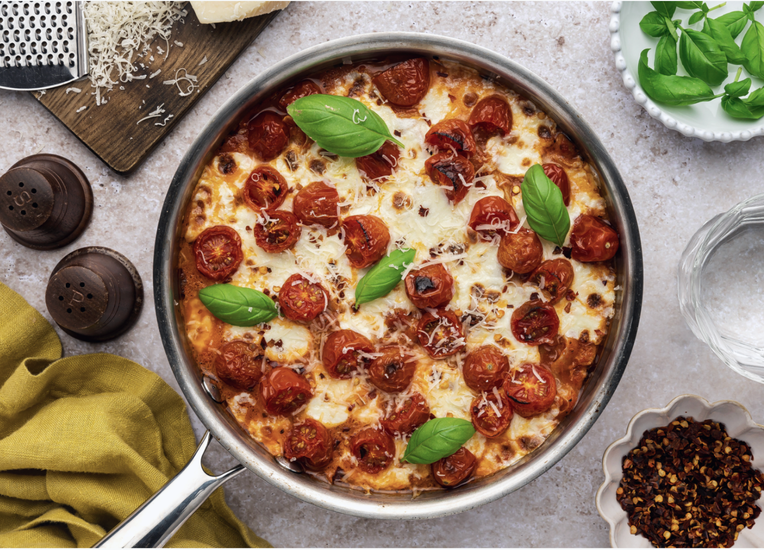 Low-Carb Margherita Pasta