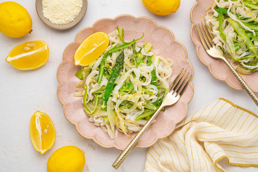 Lemon And Asparagus Fettuccine Pasta