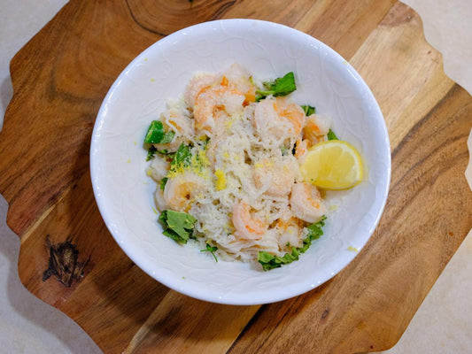 Creamy Coconut Shrimp with It's Skinny Angel Hair Pasta