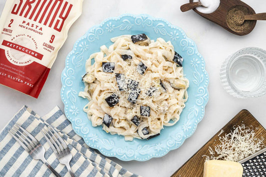 Eggplant Alfredo Fettuccine