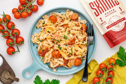 Low-Carb Roasted Red Pepper Pasta